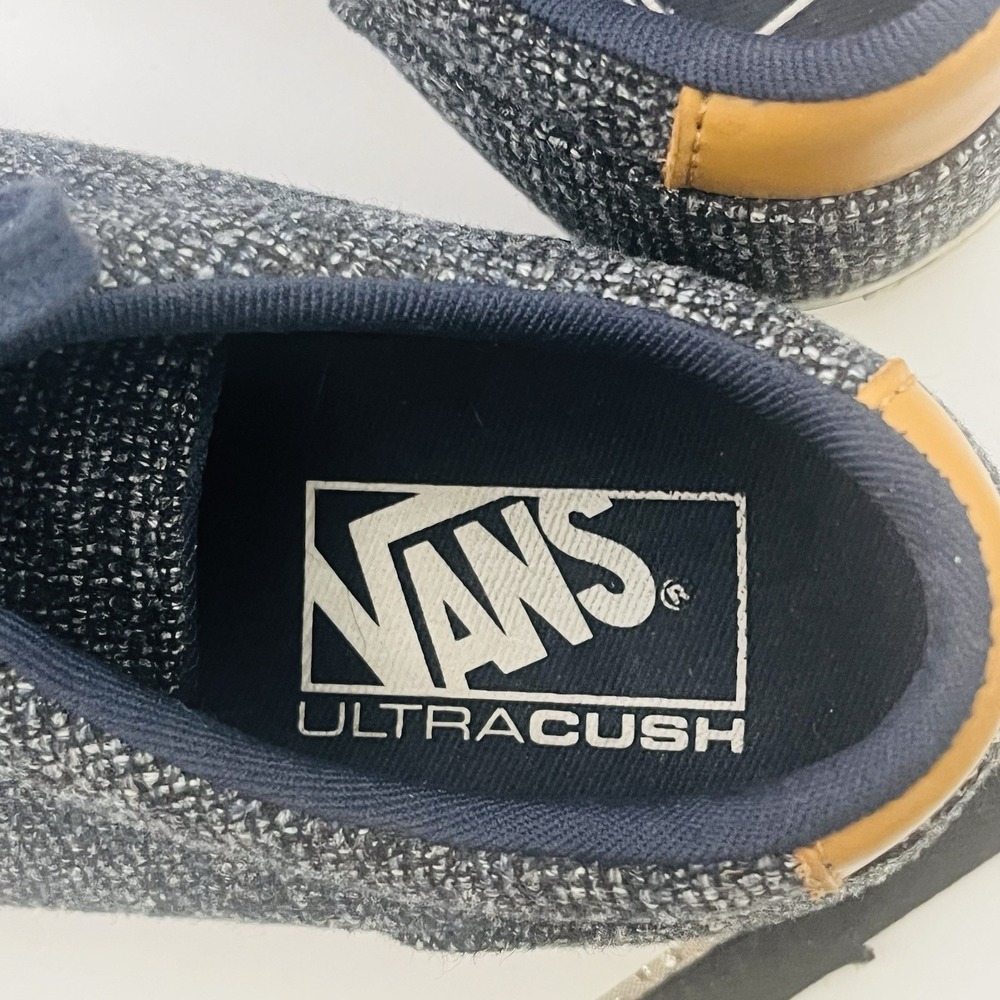 Vans UltraCush Women 9 Blue Grey Tweed Textile Low Top Sneakers 721356 - Picture 6 of 10